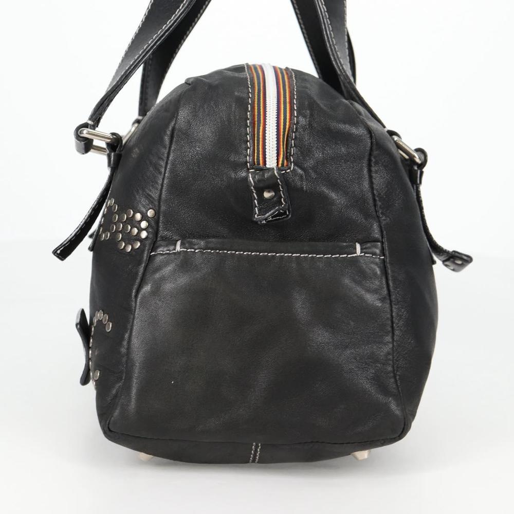 Chloe Hand Bag Leather Black Silver Auth SW1545V - Picture 3 of 16